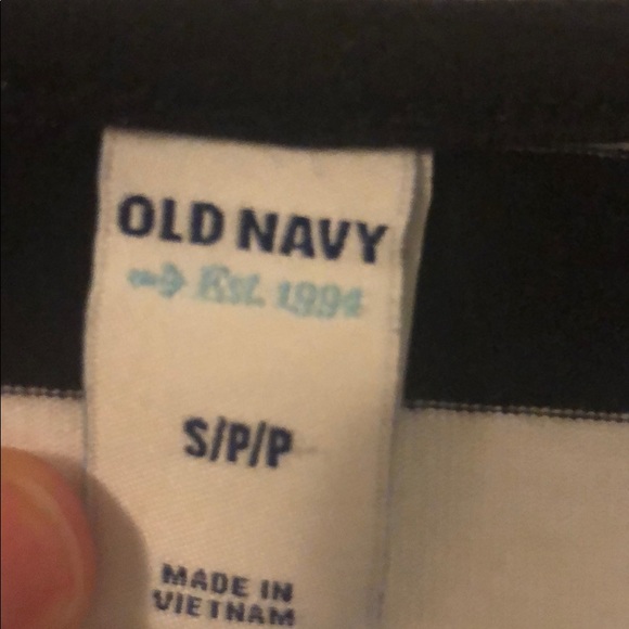 Old Navy black and white long sleeve dress, size S - Picture 3 of 4